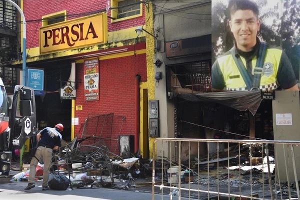 Incendio Mercado Persia: murió el bombero que estaba grave