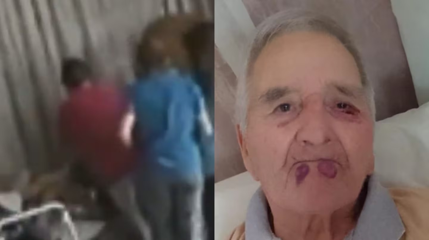 Fueron a visitar a su abuelo al geriátrico y lo encontraron golpeado: las cámaras mostraron que una cuidadora lo maltrataba