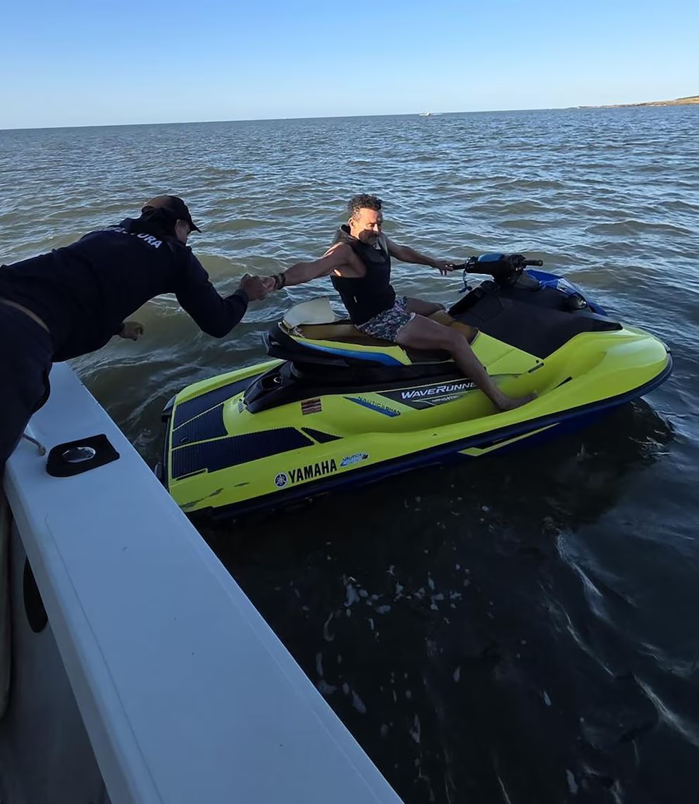 Punta del Este: un turista argentino que se había perdido en el mar en su moto de agua fue rescatado con vida luego de más de 10 horas de búsqueda