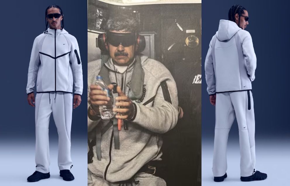 Increíble: furor por el look de Maduro durante su detención, el conjunto Nike dispara las ventas