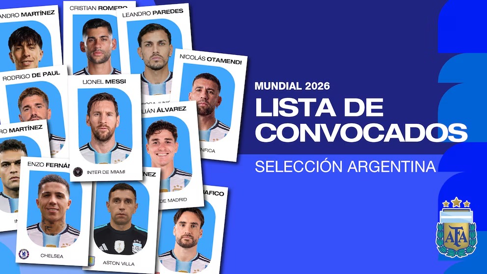 Lionel Scaloni dio a conocer la lista de 26 convocados de la Selección Argentina para el Mundial 2026. Video