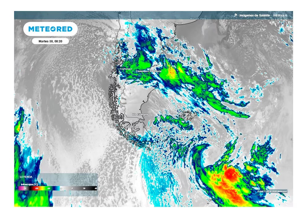 Avanza una masa de aire antártico sobre Argentina ¿Habrá nieve en algunas zonas?