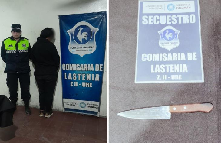 Tucumán: Aprehendieron a una mujer por herir a su pareja con un cuchillo