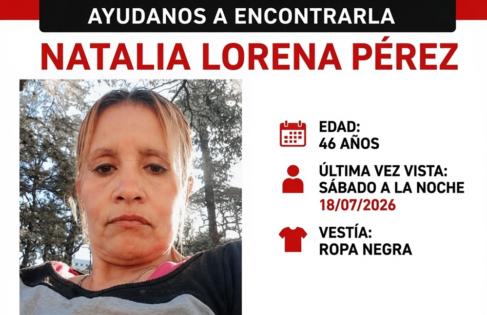 Tucumán: Buscan a Natalia Lorena Pérez salió para una fiesta en Tafí Viejo y no regresó a su casa