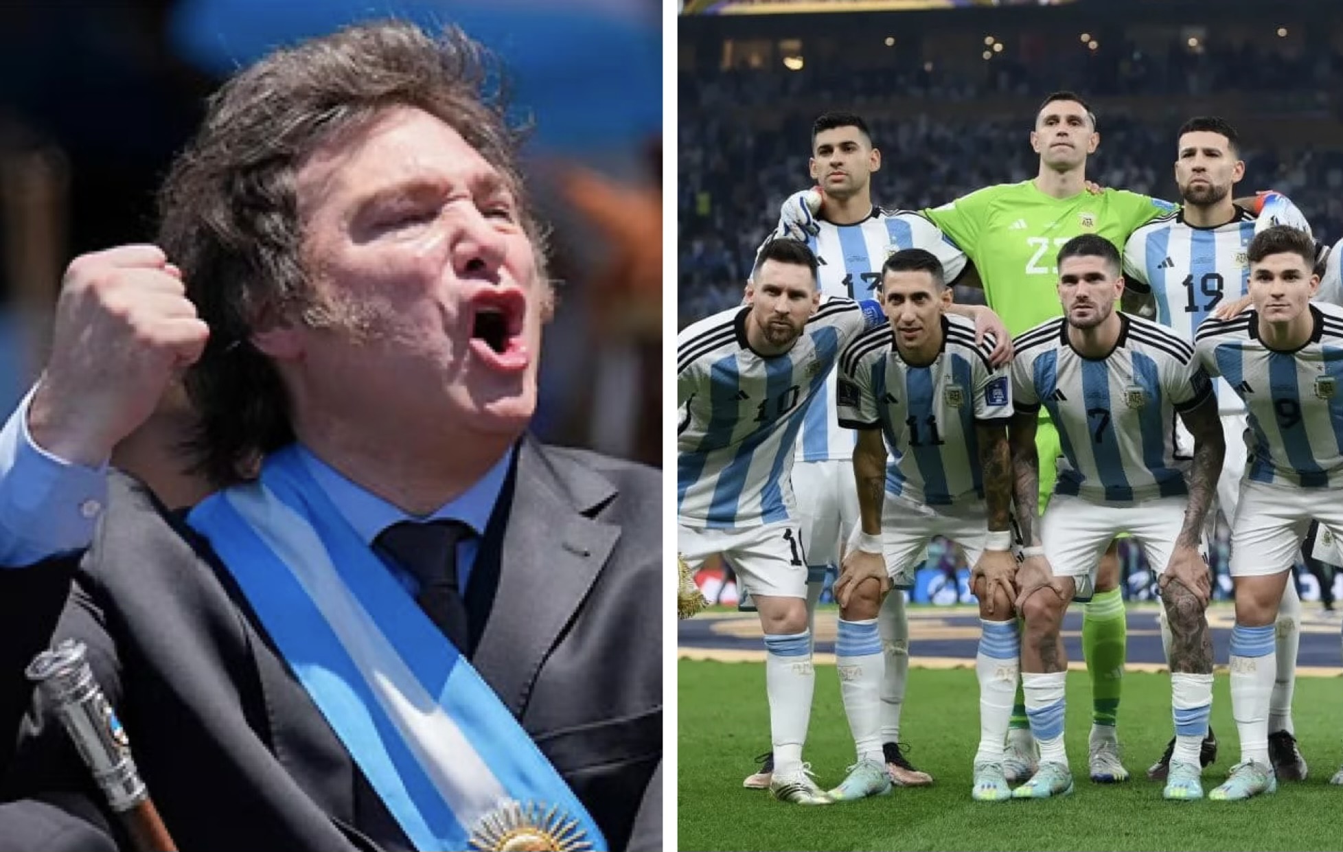 Milei anunció que decretará feriado nacional el día que la Selección celebre el subcampeonato con los hinchas