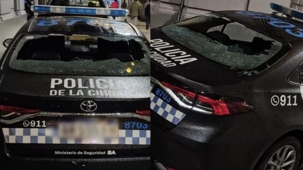 Crónica de una tarde-noche violenta: gases, piedras y patrulleros destrozados en los alrededores del Congreso Nacional
