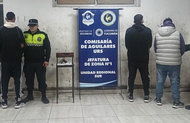 Tucumán: aprehenden a cuatro hombres que circulaban con arma de fuego y marihuana