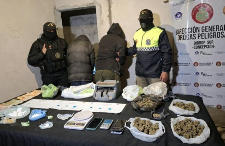 Tucumán: la Policía incautó cocaína y marihuana en Aguilares