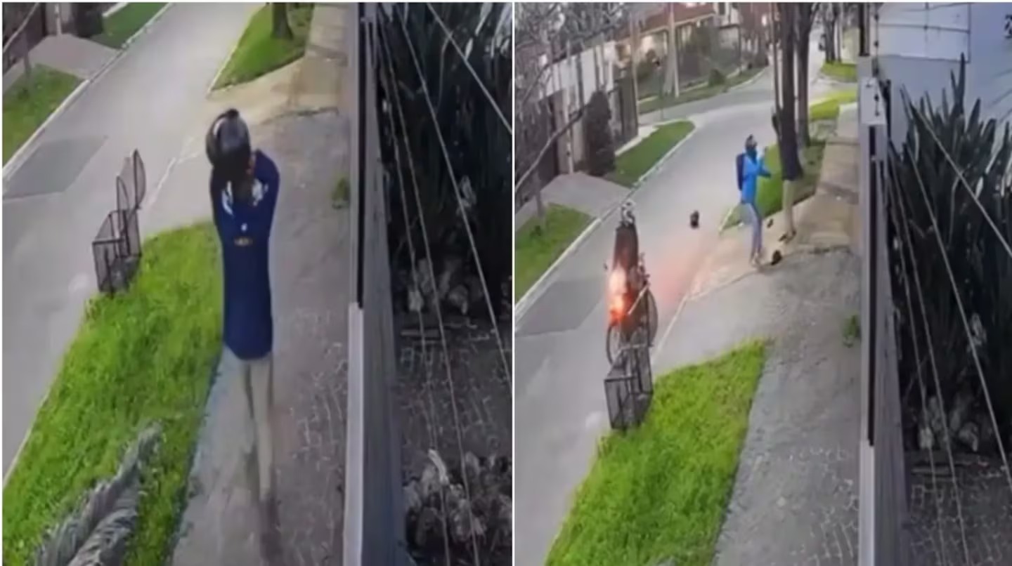 Parece ficción pero es real: dos motochorros le robaron la moto a un hombre y minutos después volvieron a asaltarlo