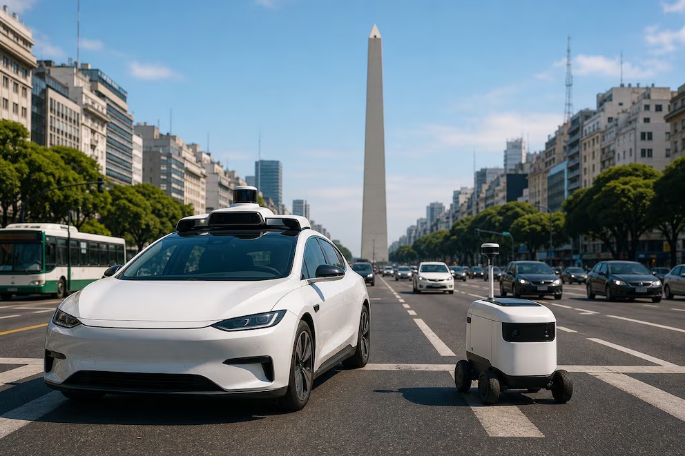 CABA habilitó pruebas de autos sin conductor y robots de reparto