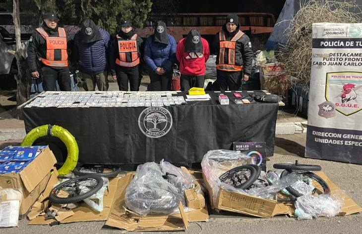 Detienen a tres personas que intentaron ingresar a Tucumán con cocaína