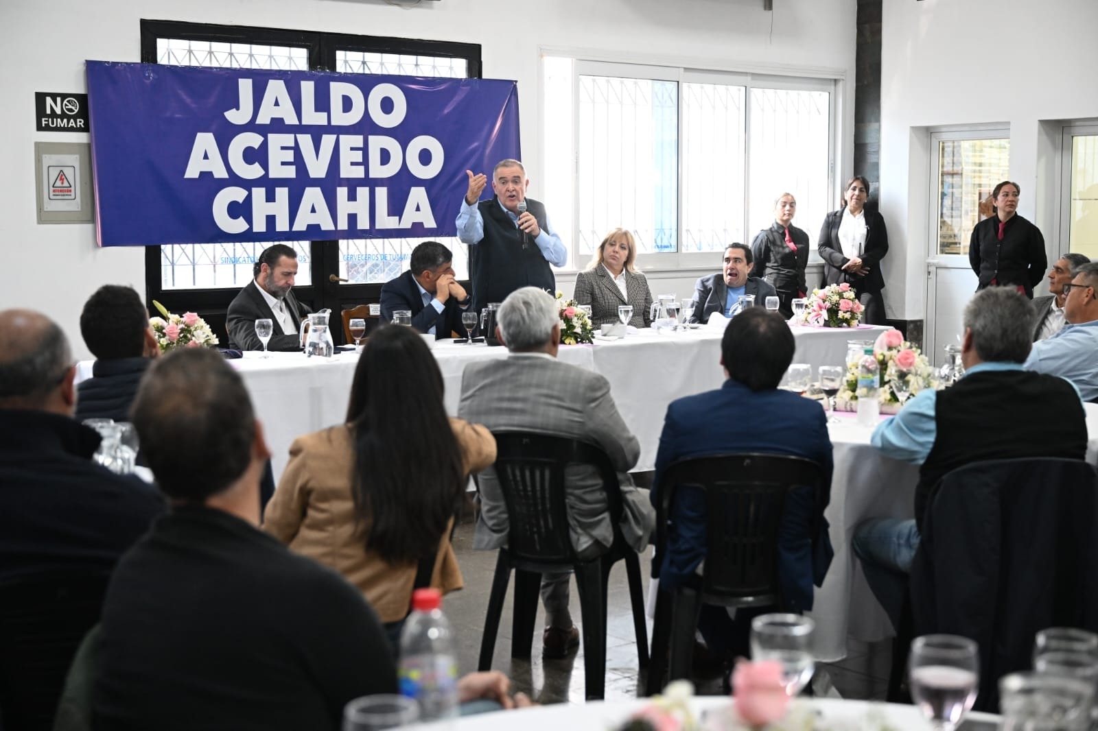 Cumbre peronista en la capital tucumana: Jaldo, Acevedo y Chahla se reunieron con funcionarios