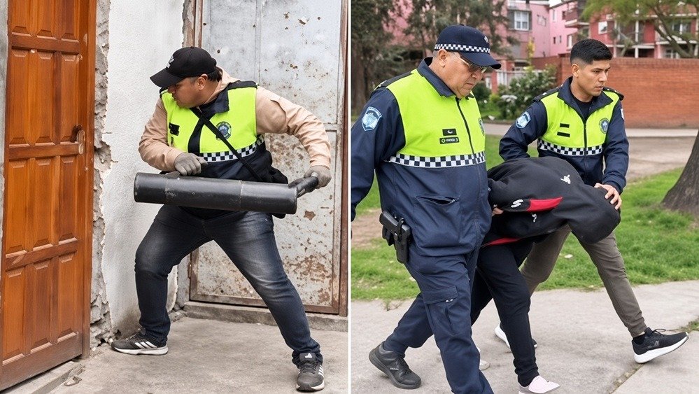 Gran operativo de la Policía de Tucumán en el Barrio Oeste II por la presencia de bandas relacionadas con drogas