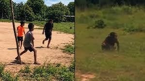 Chicos jugaban a la pelota en Tucumán y una extraña figura los espantó: ¿Era el Pombero o un duende?