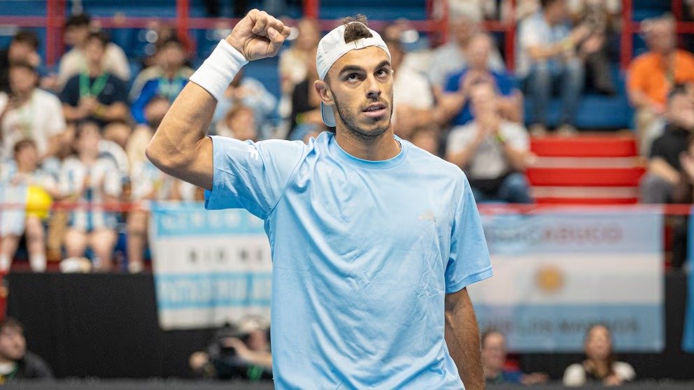 Copa Davis: Francisco Cerúndolo le dio a la Argentina el primer punto ante Turquía
