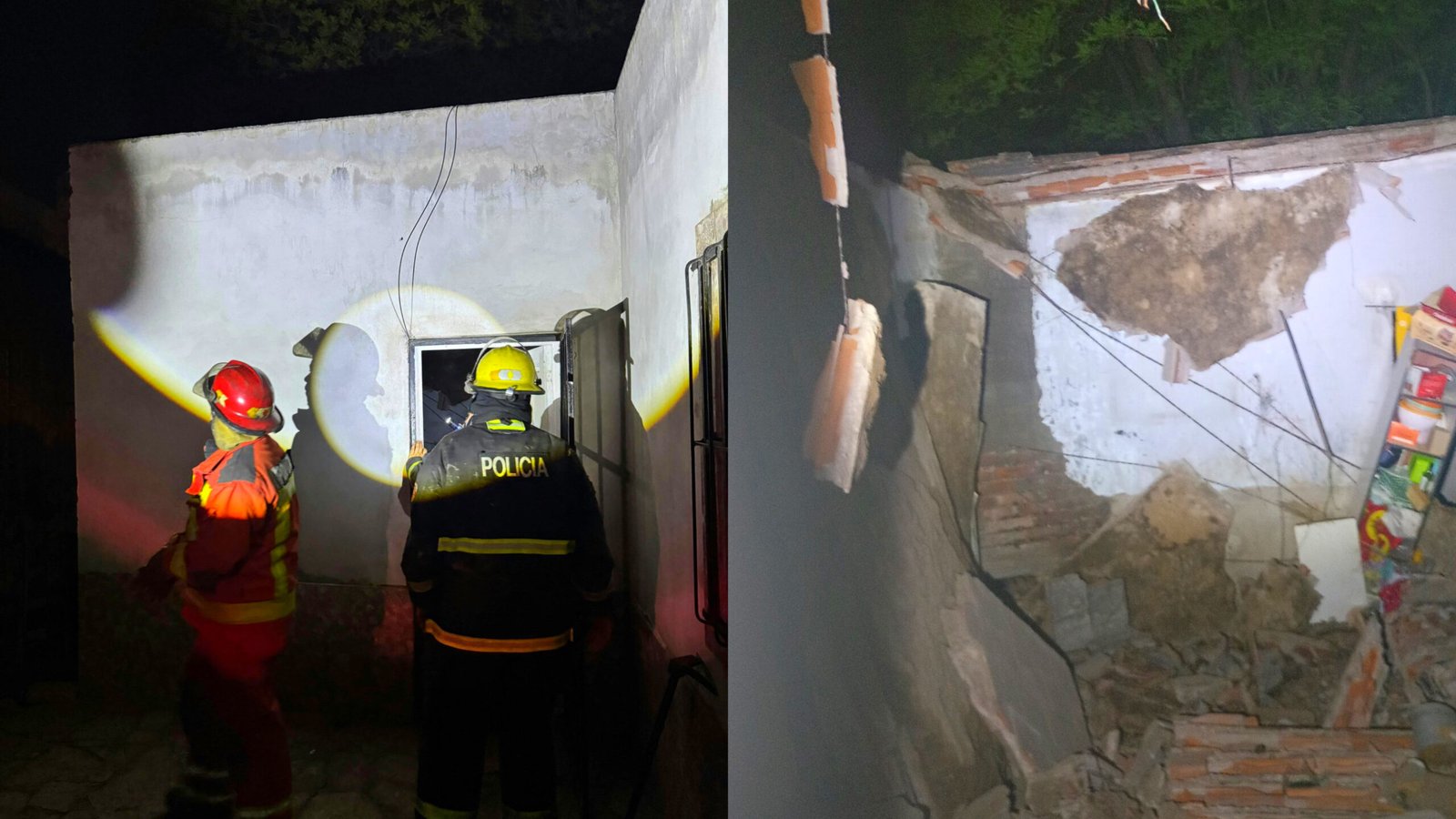 Tucumán: se derrumbó el techo de una vivienda en El Colmenar y una familia con cuatro niños y una abuela de 71 años salió ilesa