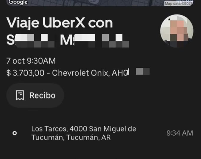 Tucumán: denuncian que una joven escapó de un presunto intento de secuestro durante un viaje en Uber