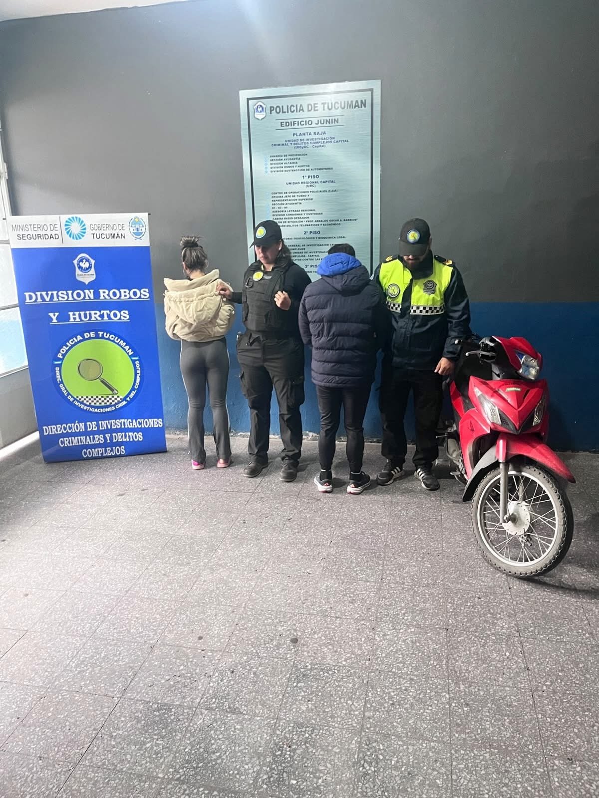 Tucumán: circulaban en una motocicleta robada y terminaron aprehendidos por encubrimiento