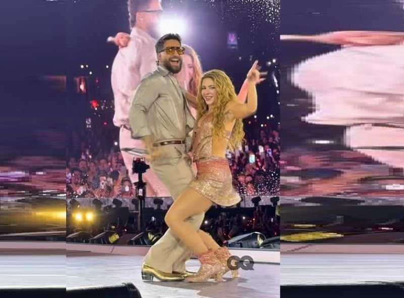 Shakira y Maluma compartieron escenario en Madrid para cantar su nueva colaboración