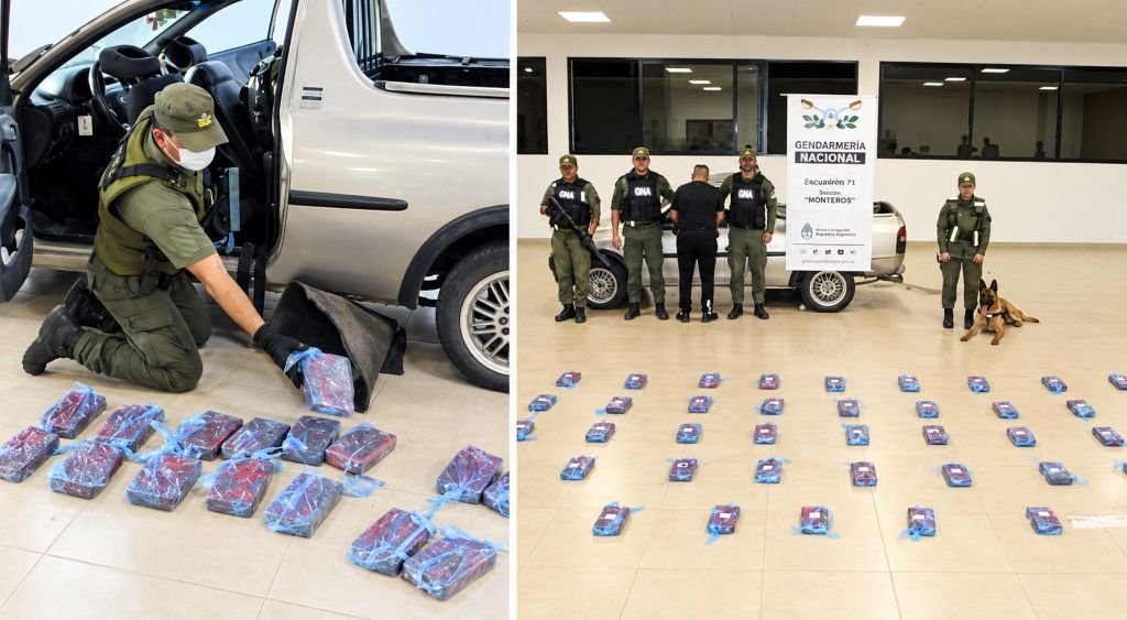 Golpe al narcotráfico en Tucumán: secuestraron más de 48 kilos de cocaína ocultos en una camioneta en Tafí del Valle